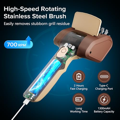 Electric Grill Brush for Outdoor Grill