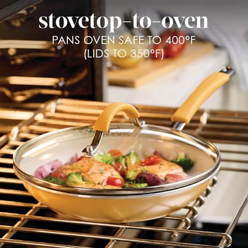 Cucina Ceramic Nonstick Cookware Pots and Pans Set
