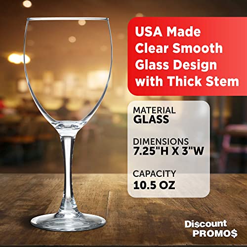 Nuance Wine Glasses by ARC 10.5 oz. Set of 10 (10 Count)