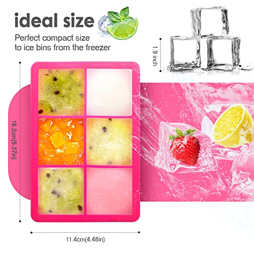 Silicone Ice Cube Trays with Lids (2 Count)