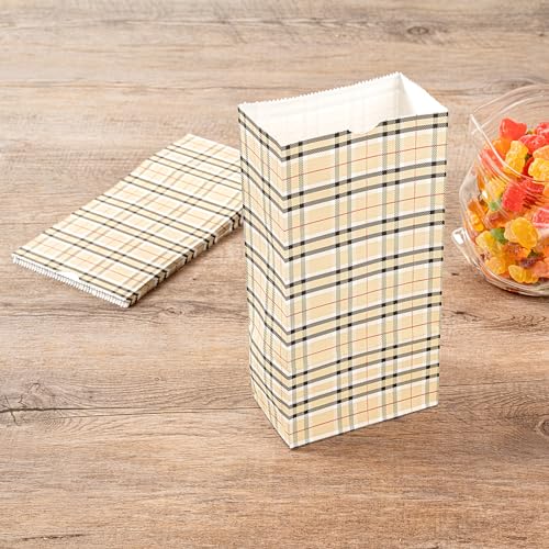 Paper Plaid Bag (100 Count)