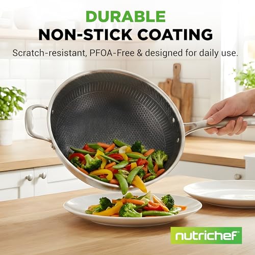 12" Stainless Steel Wok