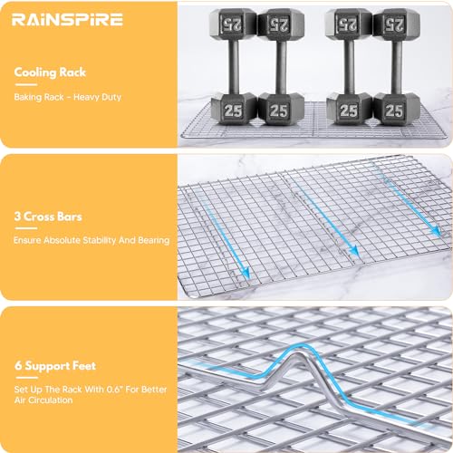 Cooling Racks for Cooking and Baking True 304 Stainless Steel 12"x17" 1Pcs