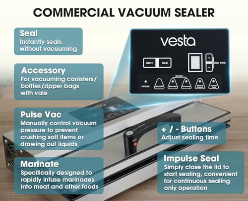 Precision 16'' Commercial Vacuum Sealer Machine for Moist Foods 95kPa