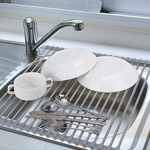 Roll Up Dish Drying Rack Over The Sink 17.7"