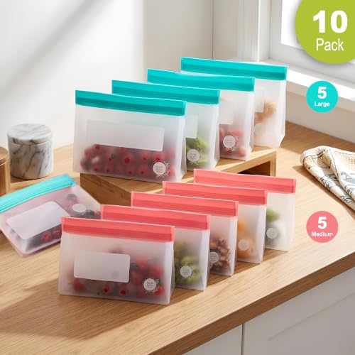 Reusable Food Storage Bags (10 Count)