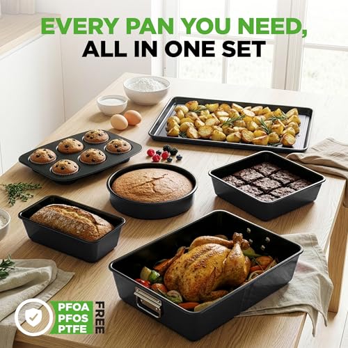 8 Piece Nonstick Bakeware Set