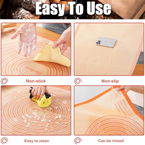 Silicone Pastry Mat 36X24 Inch Baking Mat for Rolling Out Doug