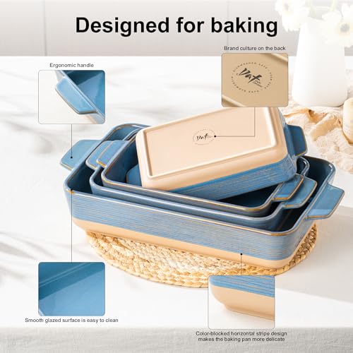 Casserole Dishes for Oven (4 Count)