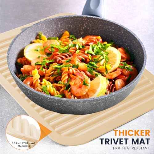 Silicone Trivet Mats 2 Heat Resistant Pot Holders Multipurpose Non