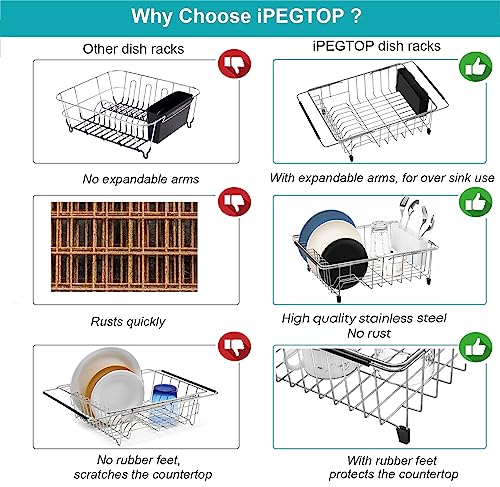 Expandable Multifunctional Dish Drying Rack