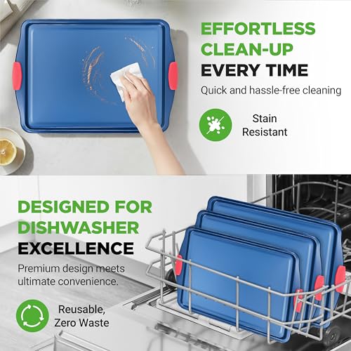 Nonstick 3 Piece Baking Pans Set (3 Count)