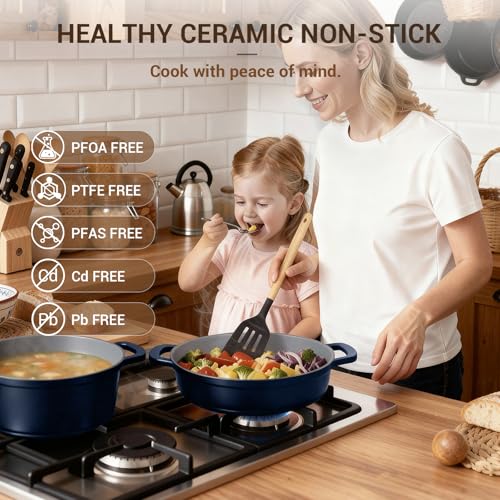 4.5 Qt Non Stick Soup Pot with Lid