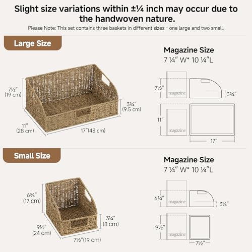 Seagrass Storage Baskets (3 Count)