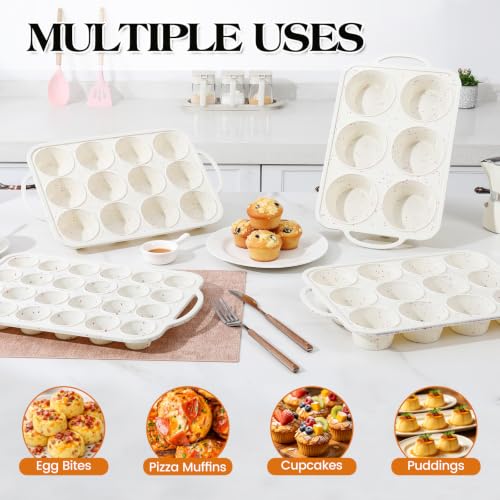 Mini Muffin Pan with Metal Reinforced Frame (2 Count)