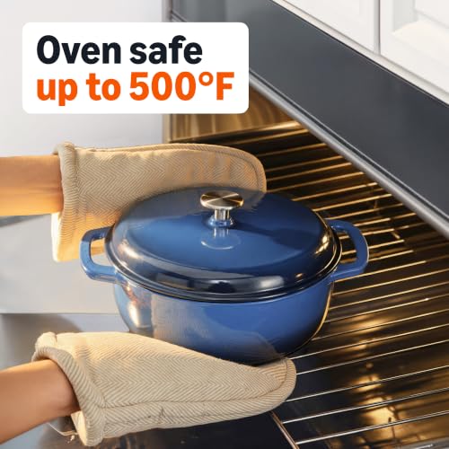 Enameled Cast Iron Dutch Oven Pot with Lid