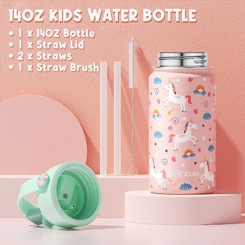 Kids Bento Lunch Box with Toddler Insulated Water Bottle Lunch Bag (7 Count)