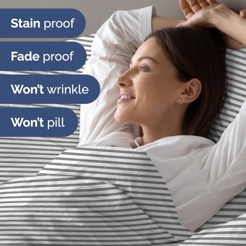 Short Queen Size 4 Piece Bed Sheet Set