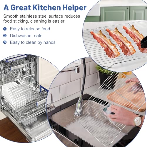 Cooling Rack 16.6” x 11.45” Stainless Steel Wire Baking Rack