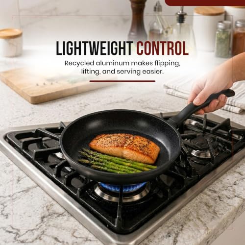 Energy 8" Ceramic Coated Aluminum Frying Pan
