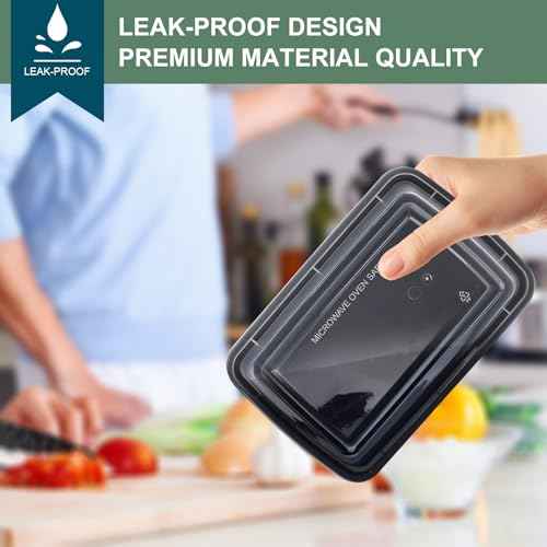 50 Pack Meal Prep Containers 38 oz (50 Count)