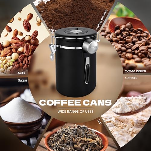 Airtight Coffee Canister 38oz Stainless Steel
