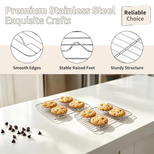 Stainless Steel Toaster Oven Pan with Rack Set