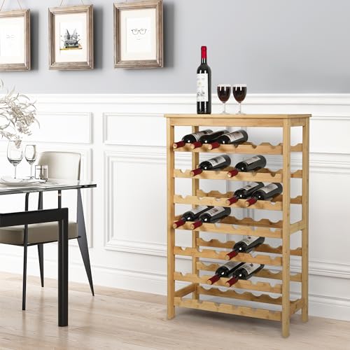 42 Bottles Bamboo Wine Rack