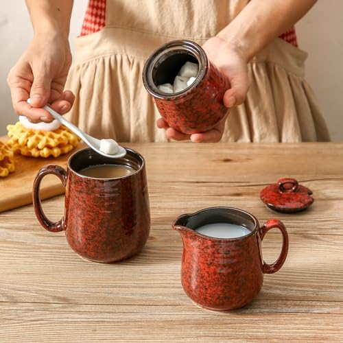 Ceramic Sugar and Creamer Set