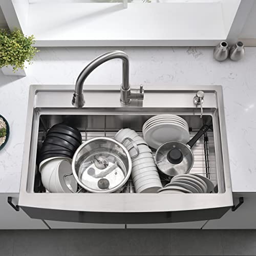 33 Inch Farmhouse Kitchen Sink Workstation