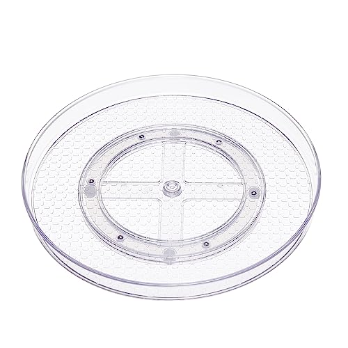 Clear Lazy Susan Turntable Organizer for Organization (2 Count)