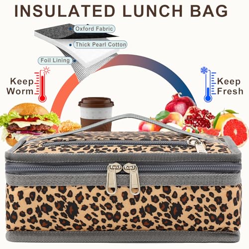 Small Insulated Lunch box Portable Soft Bag Mini Cooler Thermal Meal Tote Kit with Handle for Work & School