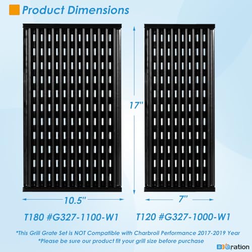 17" T180 & T120 Grill Grate for Charbroil Performance Amplifire 2 Burner