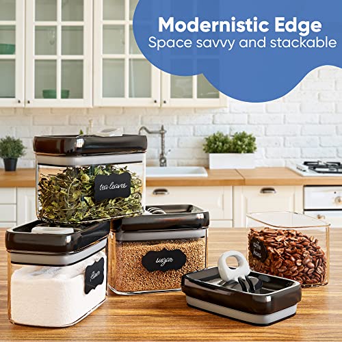 Airtight Food Storage Containers with Improved Lids (6 Count)