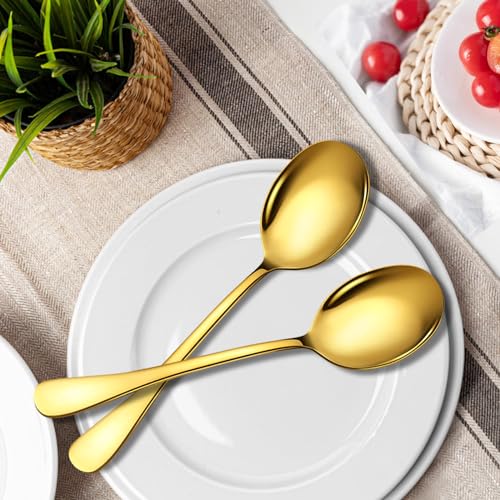 Stainless Steel Serving Spoons Set (8 Count)