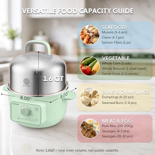 G32 1.6Qt Electric Food Steamer