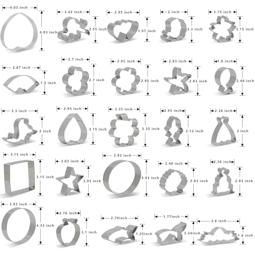 Metal Cookie Cutter 25 (25 Count)