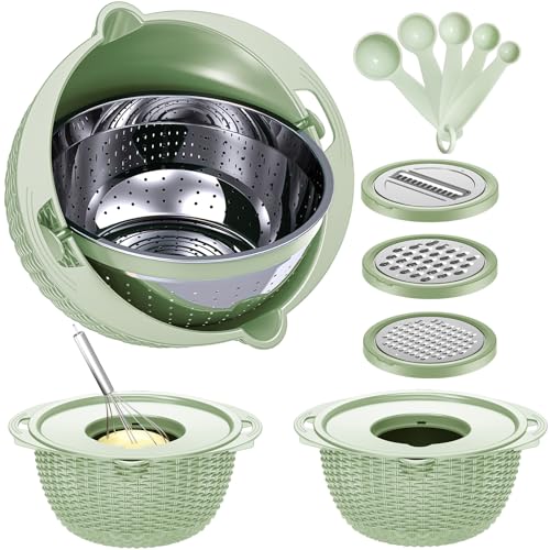 4 1 Strainer with Bowl & Spoons Set