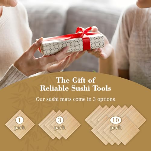3 Pk Bamboo Sushi Mat (3 Count)