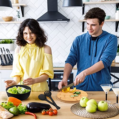 Black Salad Bowl Set