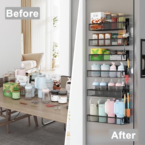 Magnetic Spice Rack for Refrigerator (6 Count)