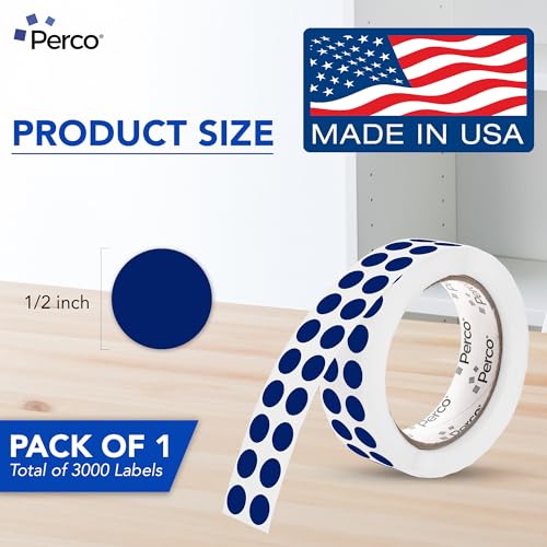 Dark Blue Round Circle Dot Sticker 1
