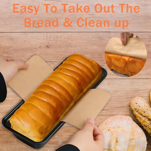100 Pcs 13x5 in Loaf Pan Liners for Baking Bread Pan Parchment Paper (100 Count)
