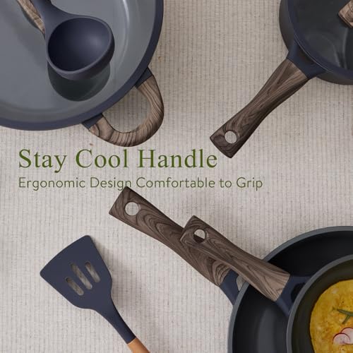 22 Piece Ceramic Cookware Set