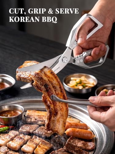 Korean BBQ Scissors Set with Tongs for Table (2 Count)