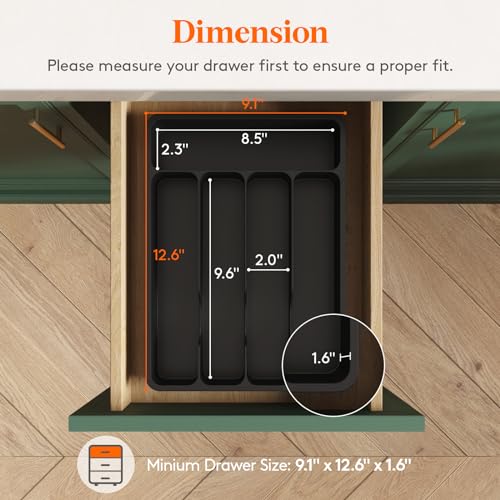 Silverware Drawer Organizer Tray