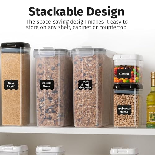 2 Pack (6.3L / 213OZ) EXTRA Large Airtight Food Storage Cereal Containers for Bulk Food Storage BPA-Free Plastic Container, Pantry Organization and Canister for Rice, Pasta, Sugar & Flour (2 Count)