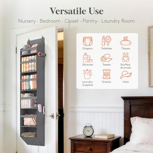 1 Pack Over the Door Organizer 6 Section Hanging Storage