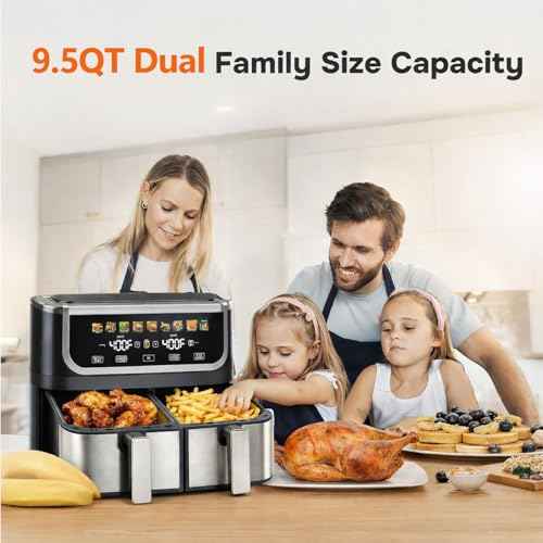 9.5 Qt Dual Basket Air Fryer