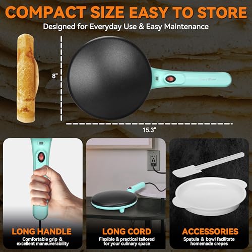Instant Crepe Maker with Handle